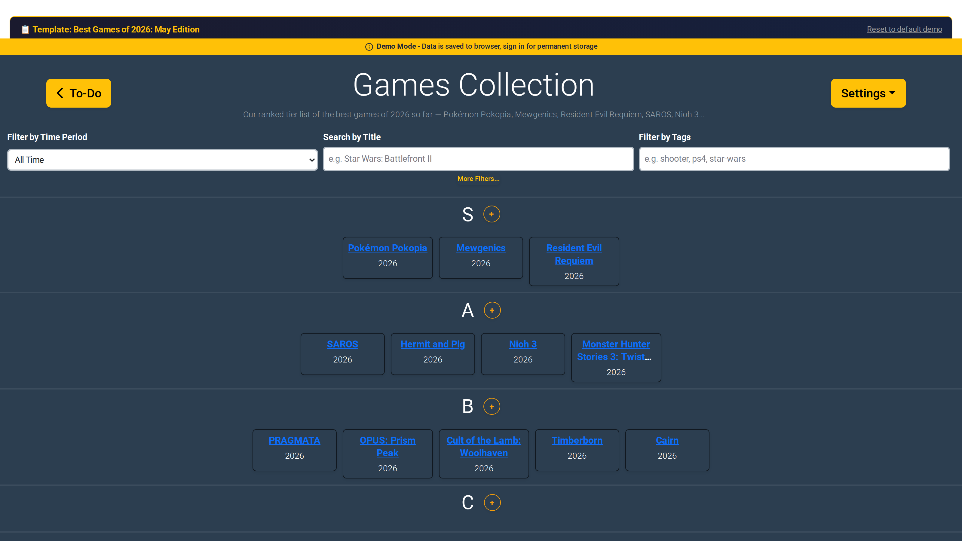 Best Games of 2026: May Edition tier list